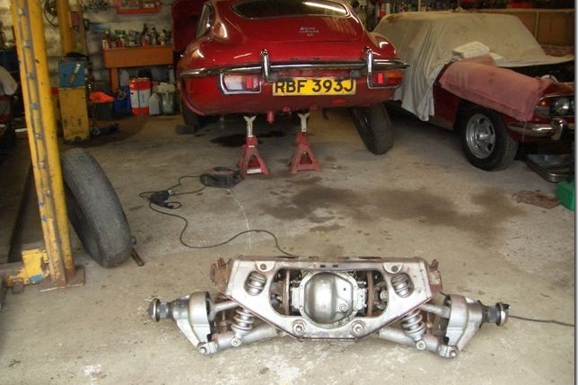 Jaguar e store type rear suspension